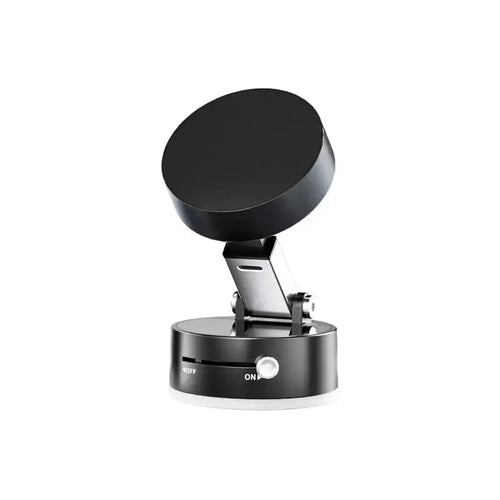 360° Magnetic Vacuum Phone Stand – Adjustable Double-Sided Suction Mount (Black) NextGad