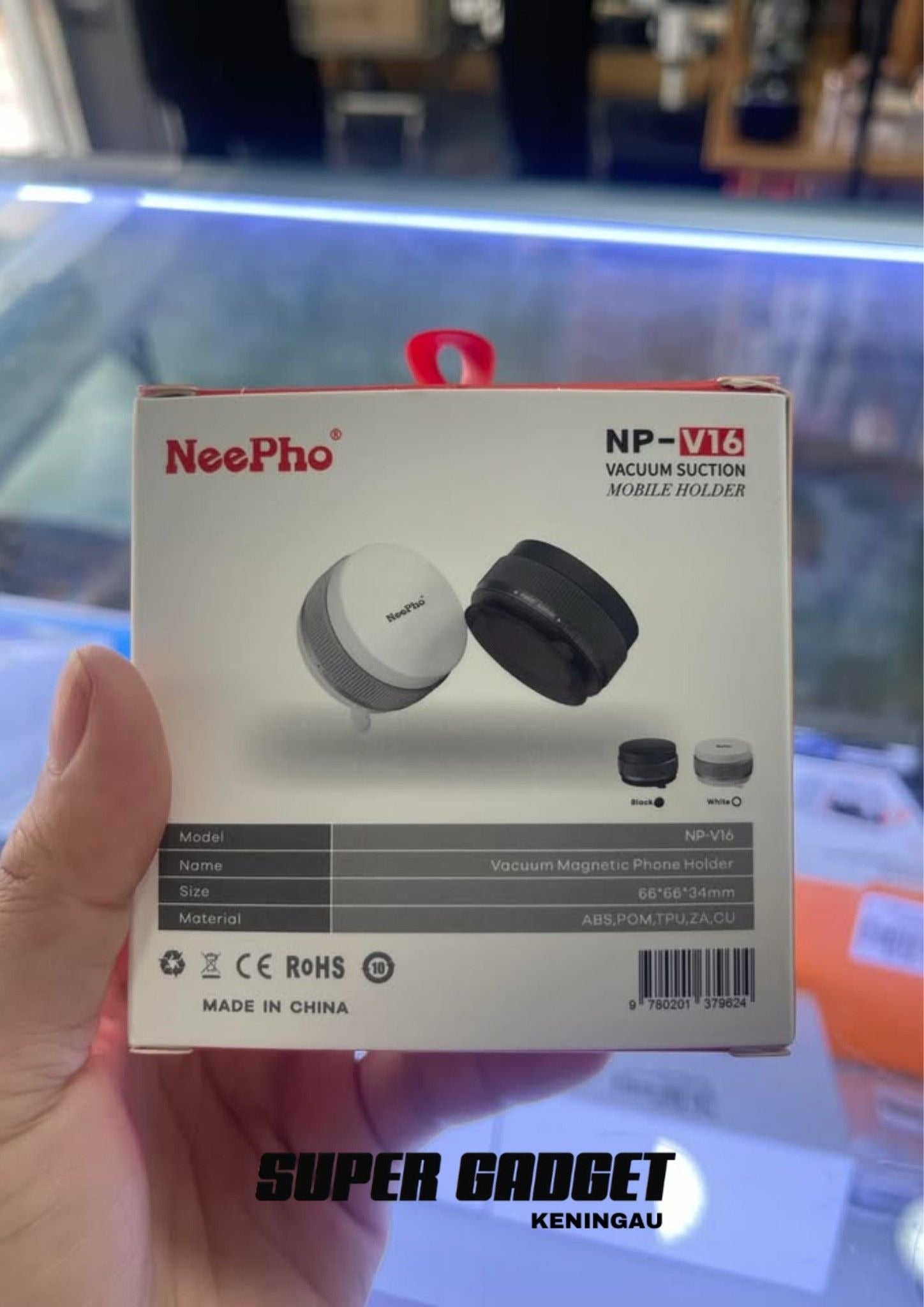 NeePho Magnetic Phone Holder – Vacuum Suction | 360° Adjustable Stand (Car & Desk Use) NextGad