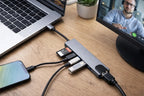 8-in-1 USB-C Hub Adapter – 4K HDMI | USB 3.0 | SD/TF | RJ45 | Fast Charging Dock Premium Quality NextGad