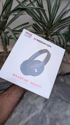 Monster MQH07 Wireless ANC Headphones – 38dB Noise Cancellation | Gaming & Music (Black) NextGad