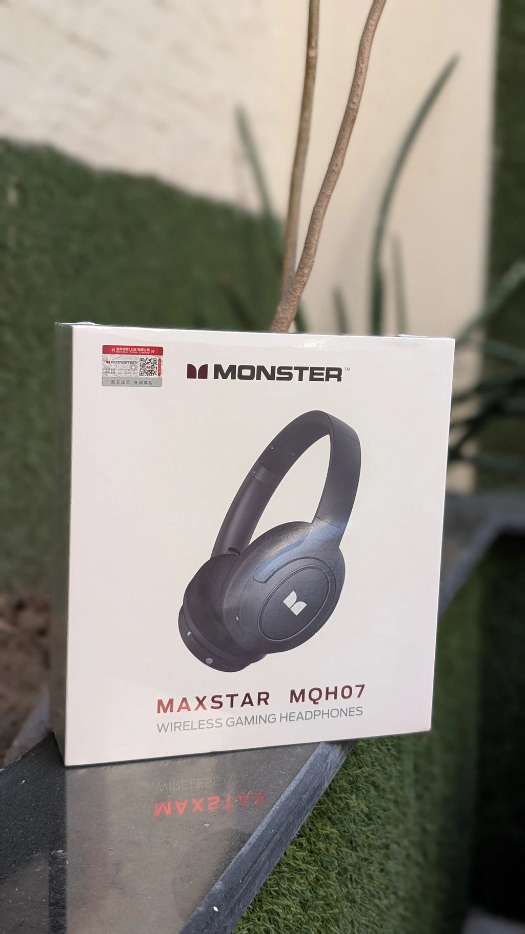 Monster MQH07 Wireless ANC Headphones – 38dB Noise Cancellation | Gaming & Music (Black) NextGad